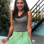 Dharsha Gupta Hot Photos In Green Short Skirt