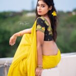 Dharsha Gupta Latest Hot Photoshoot Stills In Yellow Saree