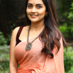 Magamuni Movie Actress Mahima Nambiar Latest Hottest Photos In Saree